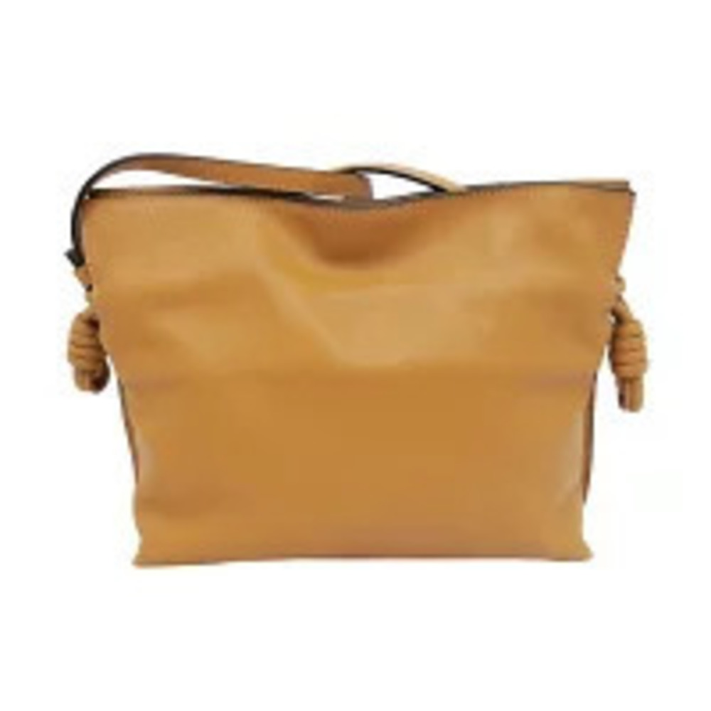 Loewe Flamenco Flap Desert Shoulder Bag Leather Brown